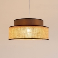 Kattokruunu johdossa BOHO 1xE27/60W/230V ruskea/beige