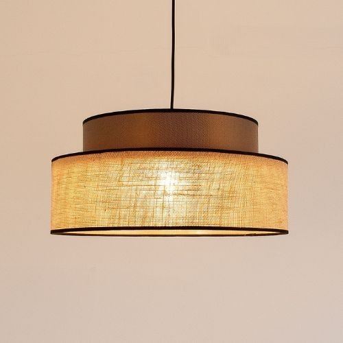 Kattokruunu johdossa BOHO 1xE27/60W/230V ruskea/beige