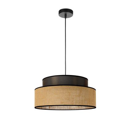 Kattokruunu johdossa BOHO 1xE27/60W/230V ruskea/beige