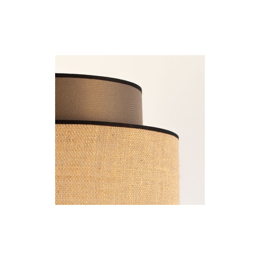 Kattokruunu johdossa BOHO 1xE27/60W/230V ruskea/beige