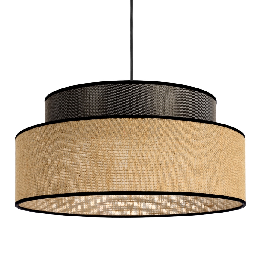 Kattokruunu johdossa BOHO 1xE27/60W/230V ruskea/beige