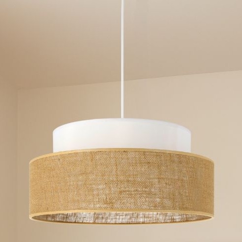 Kattokruunu johdossa BOHO 1xE27/60W/230V valkoinen/beige
