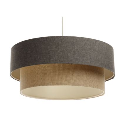 Kattokruunu johdossa BOHO TRINITI 1xE27/60W/230V harmaa/beige
