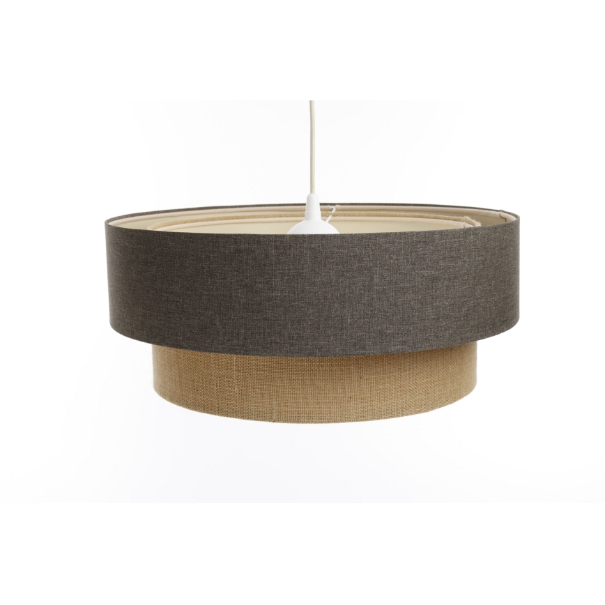 Kattokruunu johdossa BOHO TRINITI 1xE27/60W/230V harmaa/beige