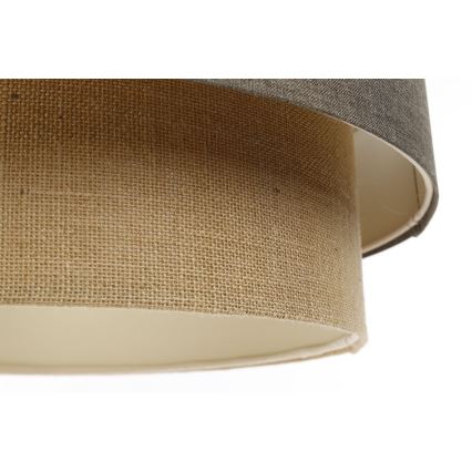 Kattokruunu johdossa BOHO TRINITI 1xE27/60W/230V harmaa/beige