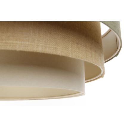 Kattokruunu johdossa BOHO TRINITI 1xE27/60W/230V harmaa/beige/kerma