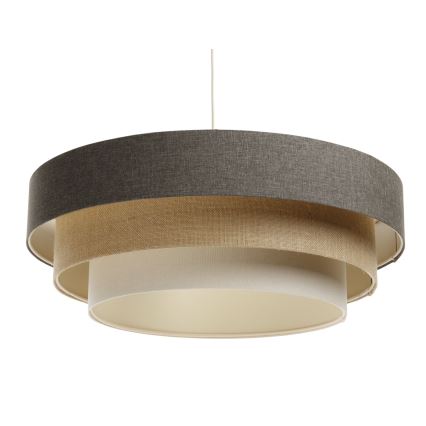 Kattokruunu johdossa BOHO TRINITI 1xE27/60W/230V harmaa/beige/kerma