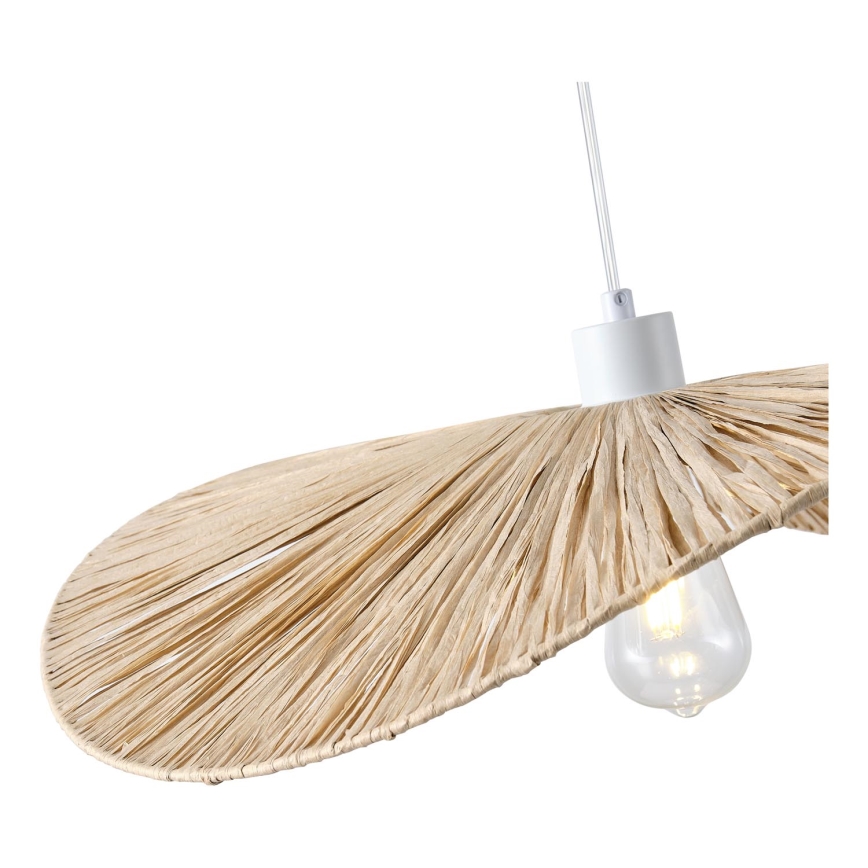 Kattokruunu johdossa CALYPSO 1xE27/15W/230V halkaisija 55 cm bambu