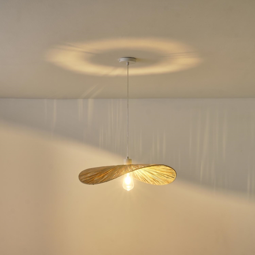 Kattokruunu johdossa CALYPSO 1xE27/15W/230V halkaisija 55 cm bambu