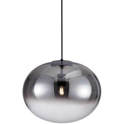 Kattokruunu johdossa CAMPANIA 1xE27/60W/230V musta