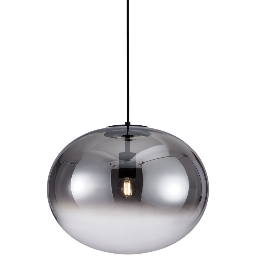 Kattokruunu johdossa CAMPANIA 1xE27/60W/230V musta