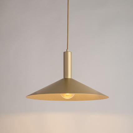 Kattokruunu johdossa CAPRI 1xE27/15W/230V halkaisija 50 cm kulta