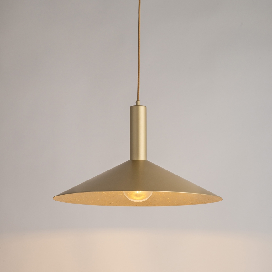 Kattokruunu johdossa CAPRI 1xE27/15W/230V halkaisija 50 cm kulta