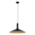 Kattokruunu johdossa CAPRI 1xE27/15W/230V halkaisija 50 cm musta/kulta