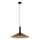 Kattokruunu johdossa CAPRI 1xE27/15W/230V halkaisija 50 cm musta/kupari