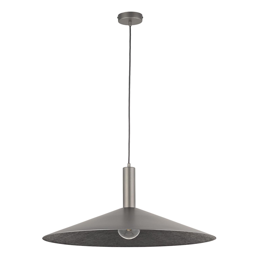 Kattokruunu johdossa CAPRI 1xE27/15W/230V halkaisija 70 cm antrasiitti/harmaa