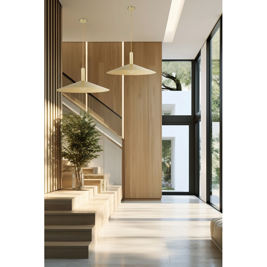 Kattokruunu johdossa CAPRI 1xE27/15W/230V halkaisija 70 cm kulta