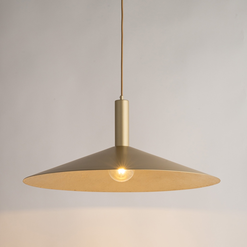 Kattokruunu johdossa CAPRI 1xE27/15W/230V halkaisija 70 cm kulta