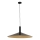 Kattokruunu johdossa CAPRI 1xE27/15W/230V halkaisija 70 cm musta/kulta