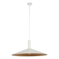 Kattokruunu johdossa CAPRI 1xE27/15W/230V halkaisija 70 cm valkoinen/kupari