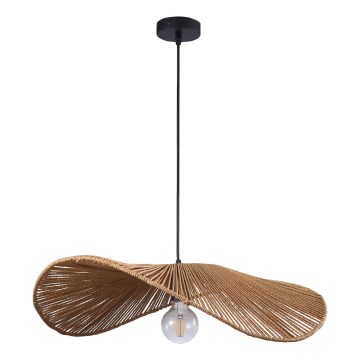 Kattokruunu johdossa CAPRI 1xE27/20W/230V halkaisija 60 cm bambu