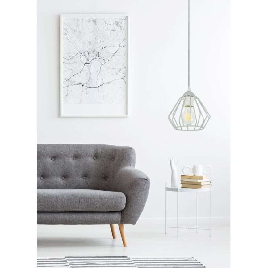 Kattokruunu johdossa CEED 1xE27/60W/230V harmaa