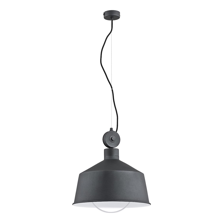 Kattokruunu johdossa CORA 1xE27/15W/230V harmaa