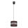 Kattokruunu johdossa CORAL 1xE27/60W/230V d. 20 cm ruskea