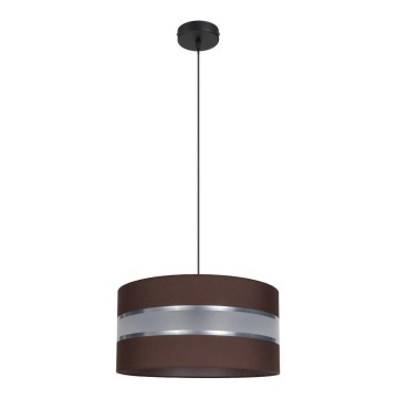 Kattokruunu johdossa CORAL 1xE27/60W/230V d. 40 cm ruskea
