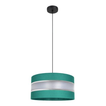 Kattokruunu johdossa CORAL 1xE27/60W/230V d. 40 cm vihreä