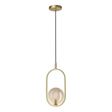 Kattokruunu johdossa CORDEL 1xG9/28W/230V messinki/savuinen beige