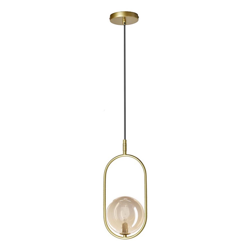 Kattokruunu johdossa CORDEL 1xG9/28W/230V messinki/savuinen beige