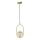 Kattokruunu johdossa CORDEL 1xG9/28W/230V messinki/savuinen beige