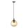 Kattokruunu johdossa COSMO 1xE14/10W/230V halkaisija 14 cm musta/beige