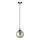 Kattokruunu johdossa COSMO 1xE14/10W/230V halkaisija 14 cm musta/harmaa