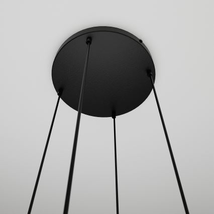 Kattokruunu johdossa COSMO 4xE14/10W/230V halkaisija 40 cm musta/harmaa