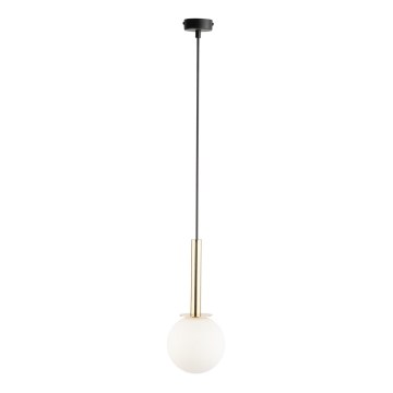 Kattokruunu johdossa DAISY 1xG9/12W/230V halkaisija 14 cm kulta/musta/valkoinen