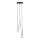 Kattokruunu johdossa DAISY 3xG9/12W/230V halkaisija 27 cm kulta/musta/valkoinen