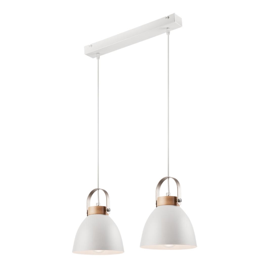 Kattokruunu johdossa DANIELLE 2xE27/60W/230V pyökki - FSC sertifioitu