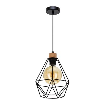 Kattokruunu johdossa DIAMENT 1xE27/60W/230V tammi – FSC sertifioitu