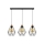 Kattokruunu johdossa DIAMENT 3xE27/60W/230V tammi – FSC sertifioitu