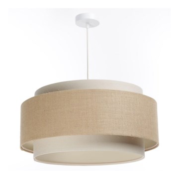 Kattokruunu johdossa DOBLO 1xE27/60W/230V beige/kerma