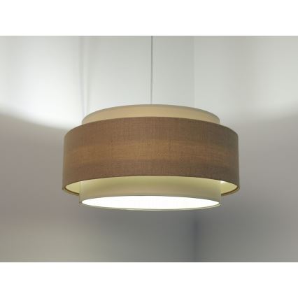 Kattokruunu johdossa DOBLO 1xE27/60W/230V beige/kerma