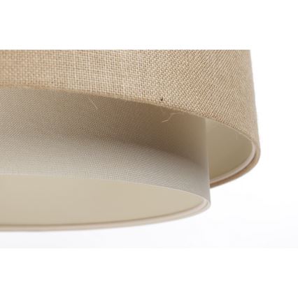 Kattokruunu johdossa DOBLO 1xE27/60W/230V beige/kerma