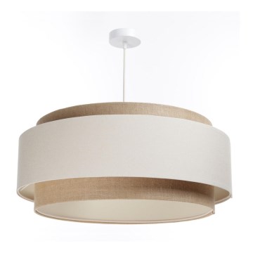 Kattokruunu johdossa DOBLO 1xE27/60W/230V kerma/beige