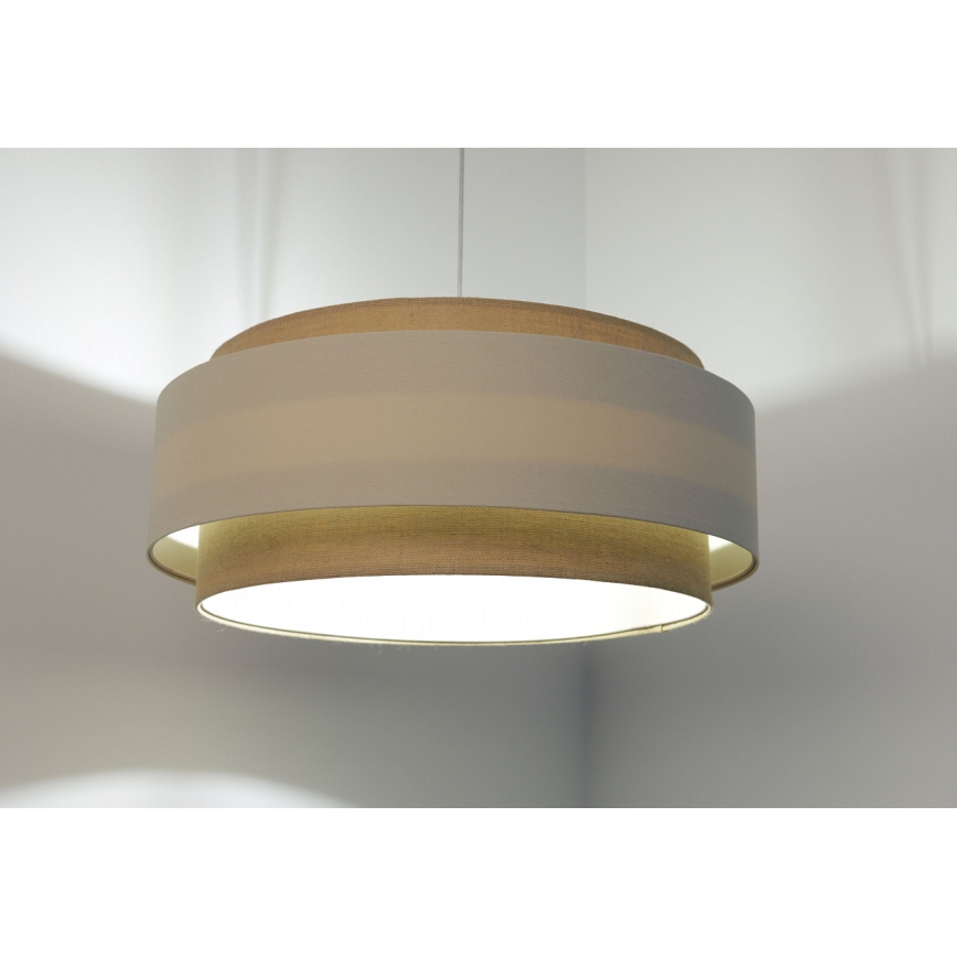 Kattokruunu johdossa DOBLO 1xE27/60W/230V kerma/beige