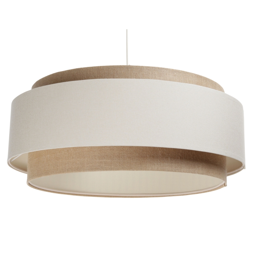 Kattokruunu johdossa DOBLO 1xE27/60W/230V kerma/beige
