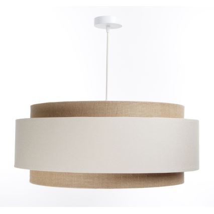 Kattokruunu johdossa DOBLO 1xE27/60W/230V kerma/beige