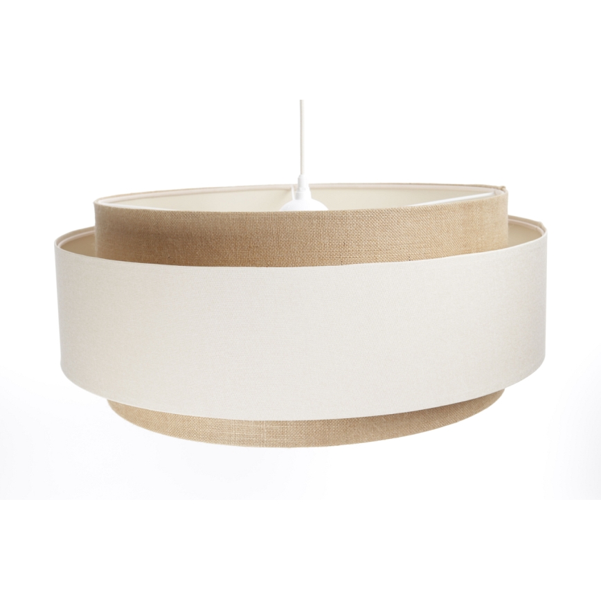 Kattokruunu johdossa DOBLO 1xE27/60W/230V kerma/beige