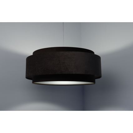 Kattokruunu johdossa DOBLO 1xE27/60W/230V ruskea/hopea